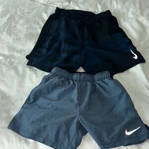 Nike Men’s Black and Blue Shorts Duo